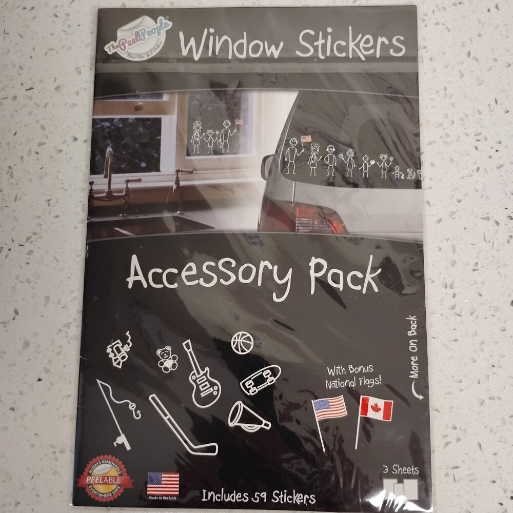 Window Stickers Accessory Pack 59 stickers brand new
